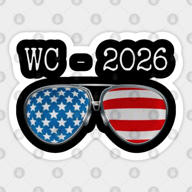 AMERICA PILOT GLASSES WORLD CUP 2026 Sticker by SAMELVES